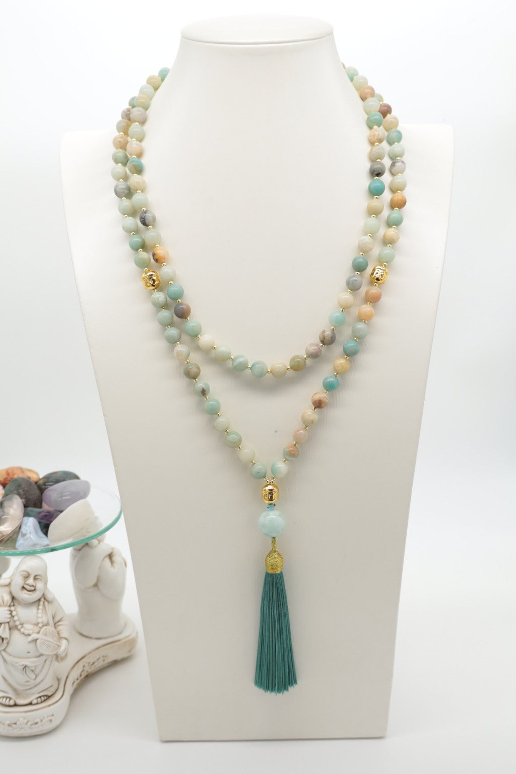 Mala del Ritorno a Sé — Amazonite Multicolor e Larimar