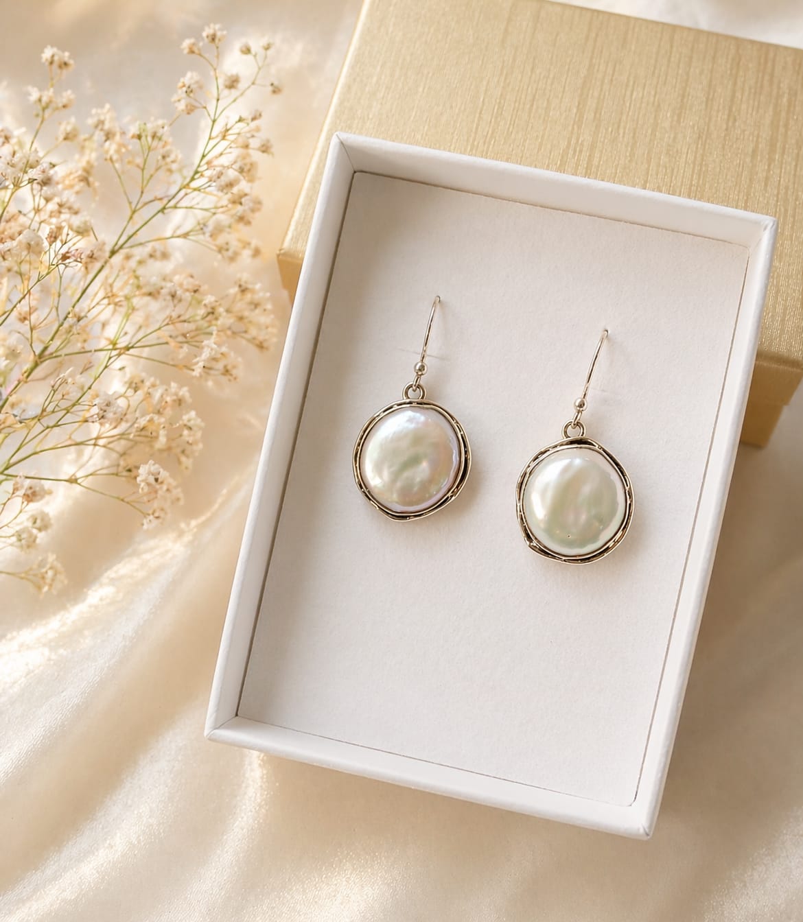 Orecchini in Argento 925 con perle naturali