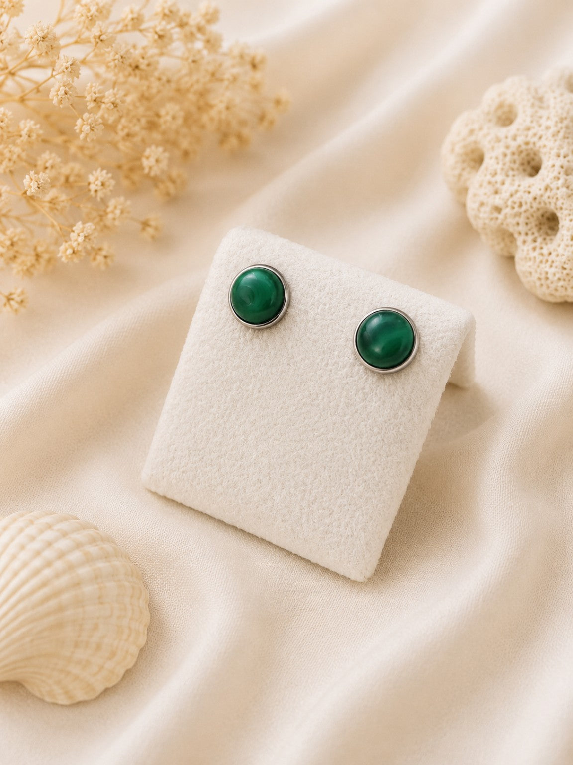 Orecchini Birichini in Malachite – Argento 925