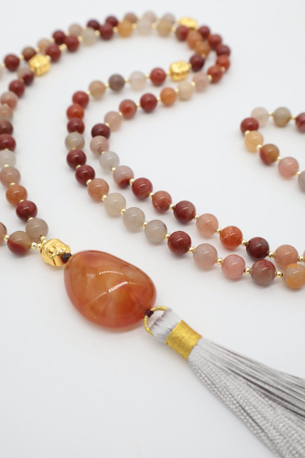 Mala dell’Evoluzione — Diaspro Rosso Multicolor e Corniola