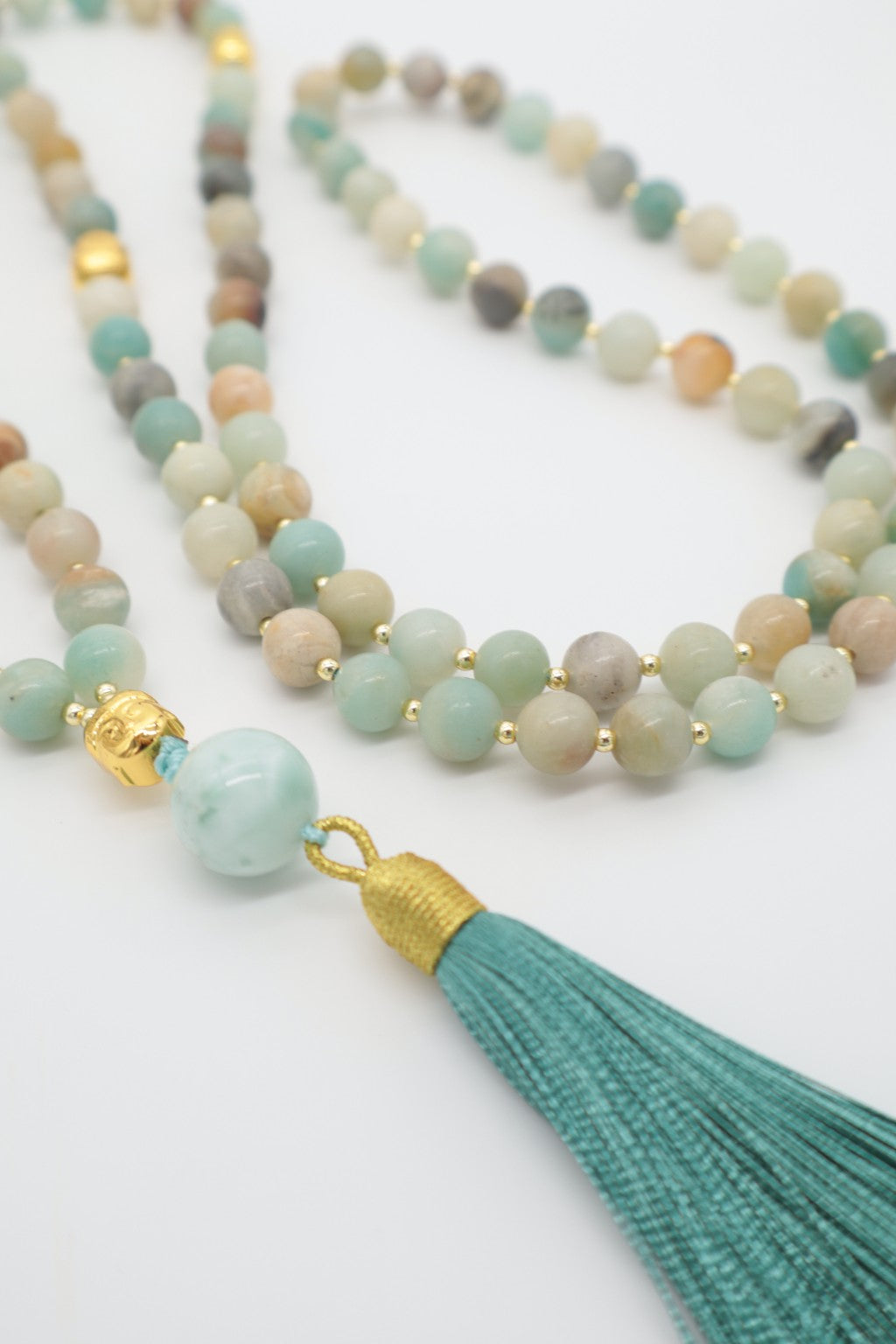 Mala del Ritorno a Sé — Amazonite Multicolor e Larimar