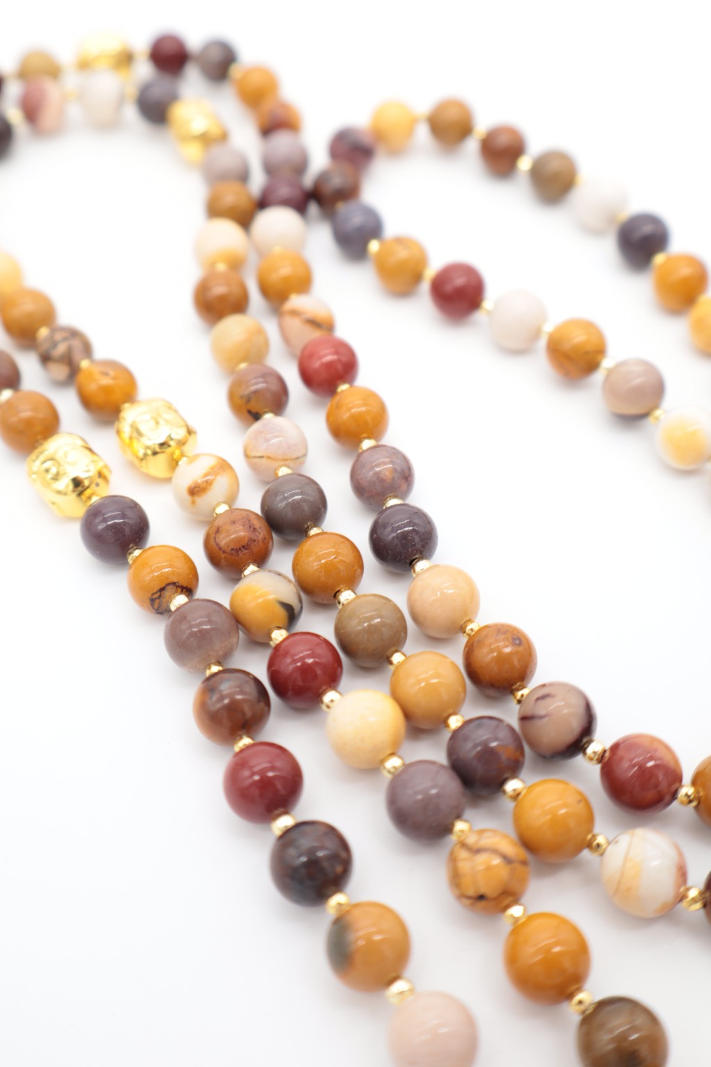 Mala della Rinascita – Mookaite e Corniola