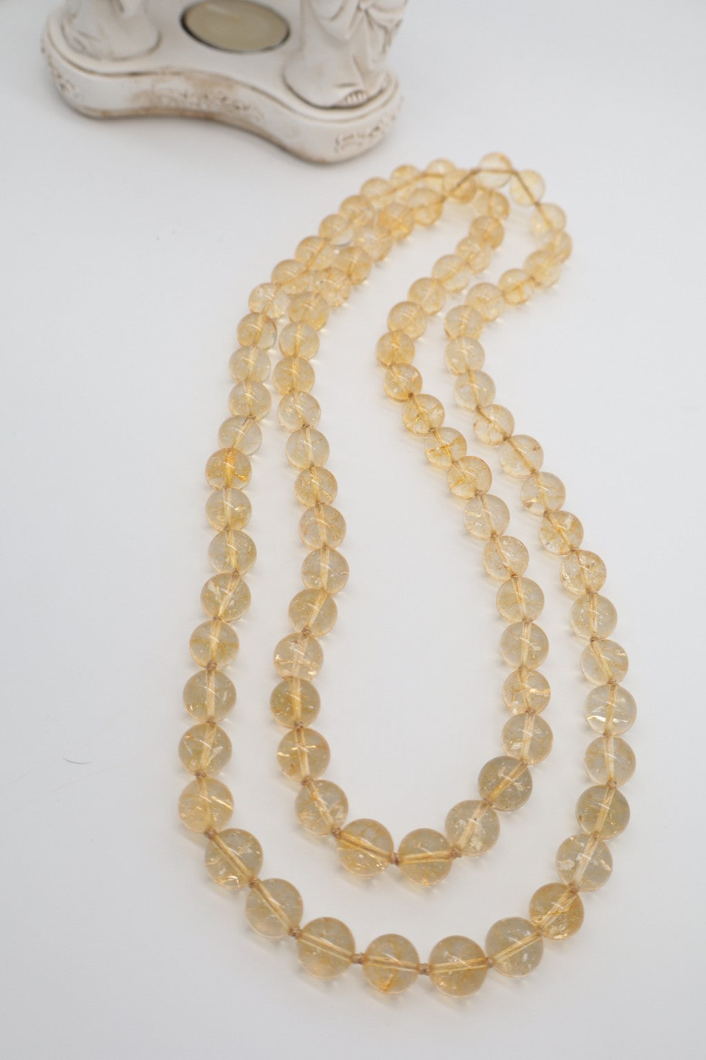 Collana Prestige in Quarzo Citrino Naturale 12 mm – 120 cm