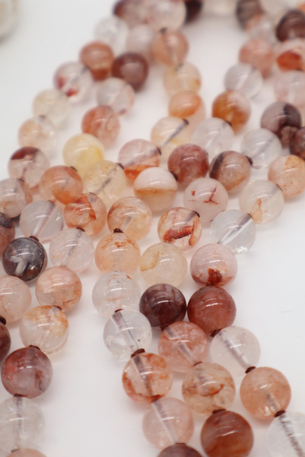 Collana in Quarzo Ematoide 120 cm