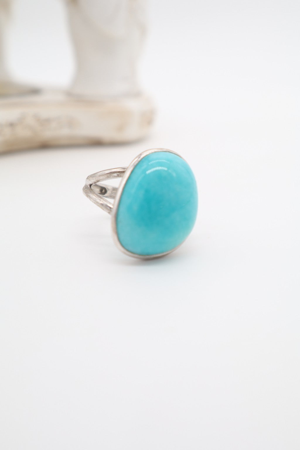 Anello in Argento 925 con Amazzonite Naturale – Misura Regolabile