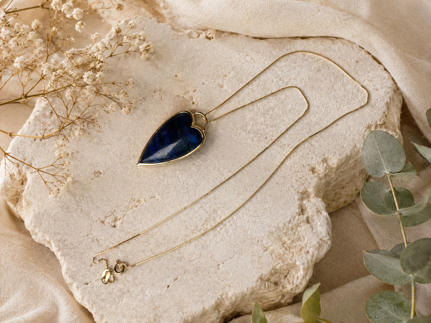 Collana Cuore in Lapislazzuli Eterea Natural Stone
