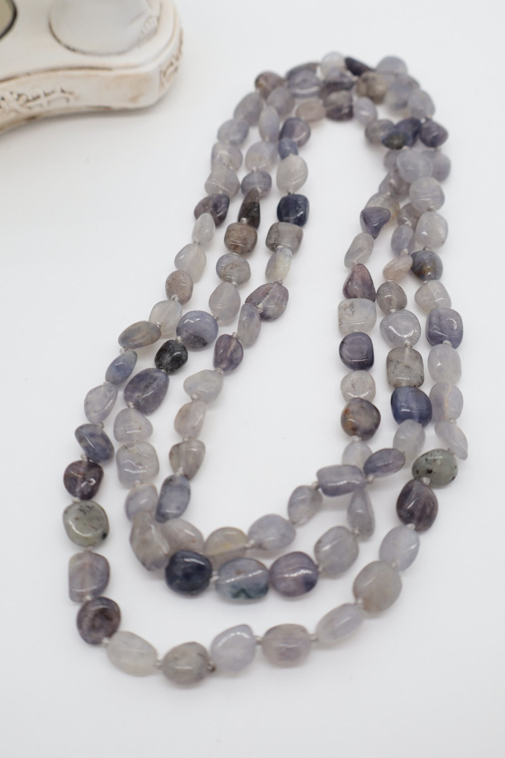 Collana Labradorite Grigia 120 cm | Essential Eterea
