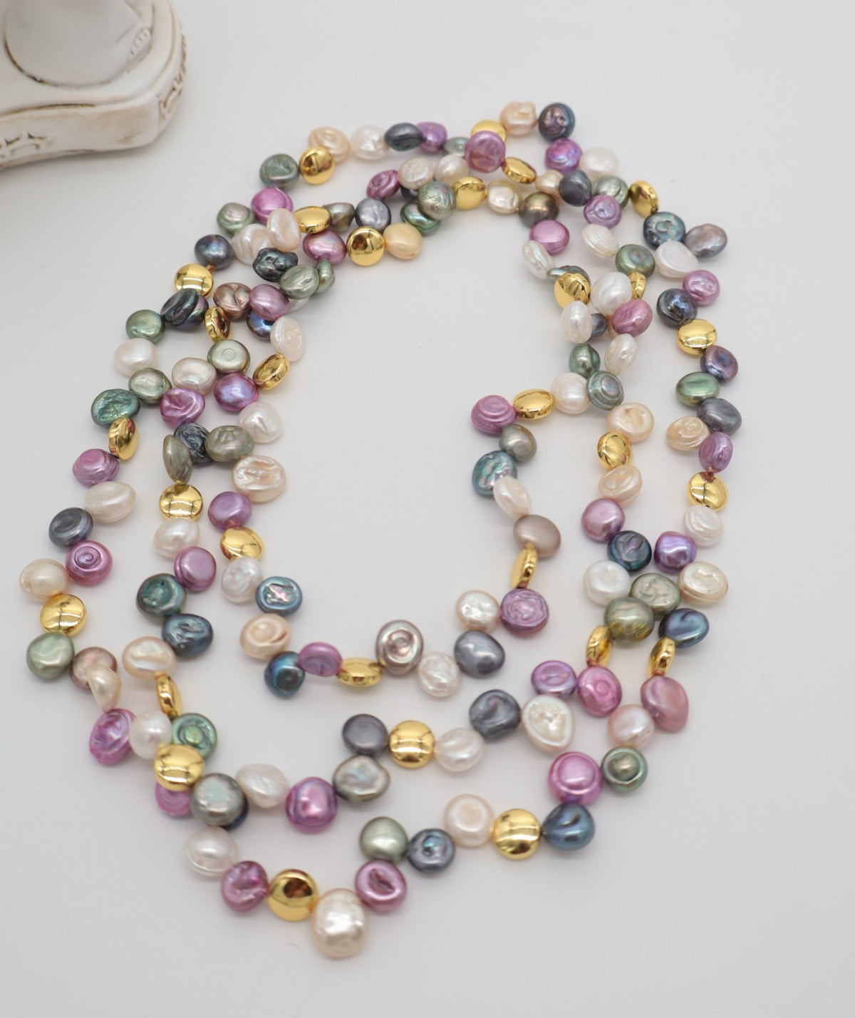 Collana Perle Barocche Multicolor 120 cm | Eterea