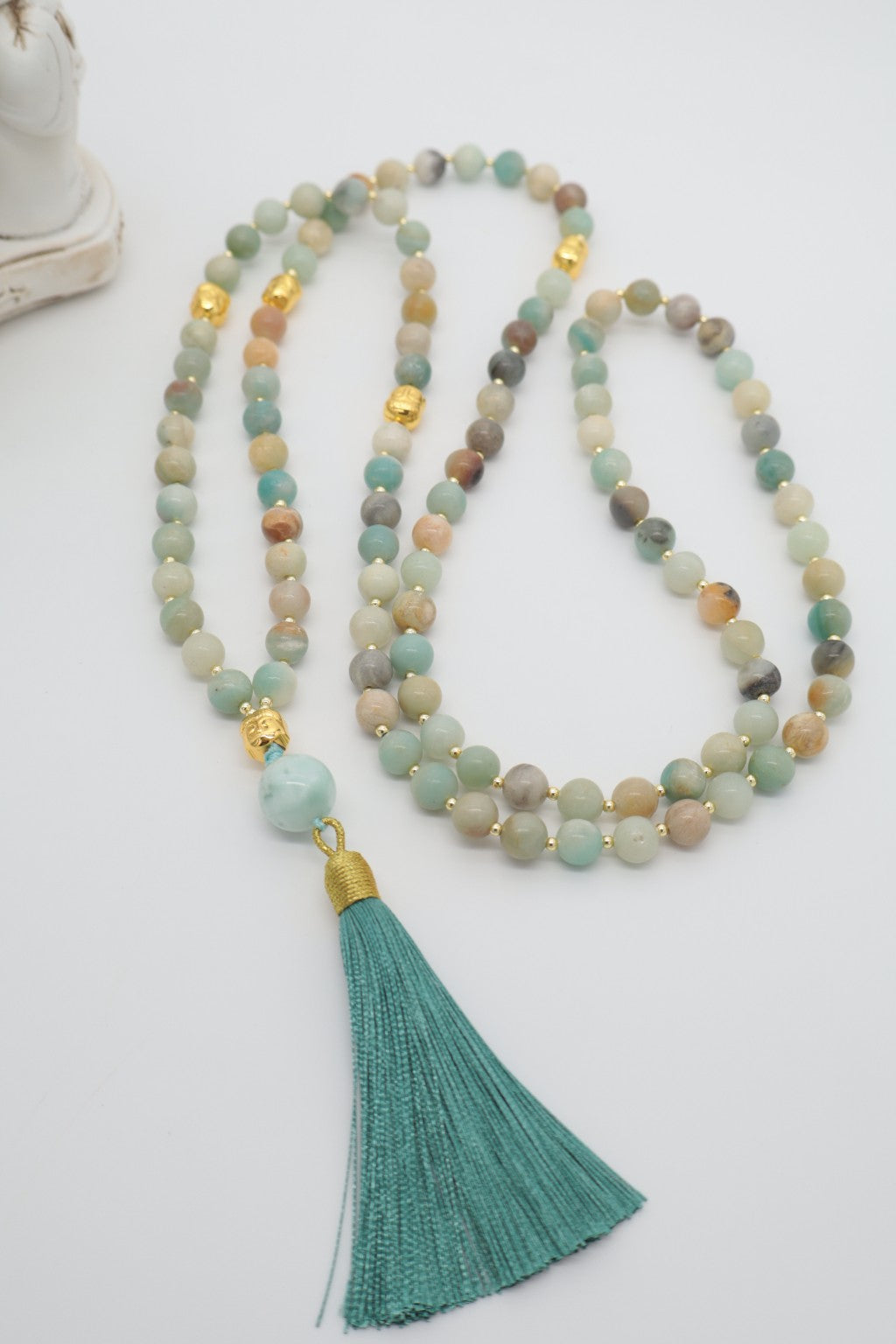 Mala del Ritorno a Sé in Amazonite e Larimar | Eterea