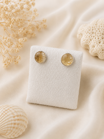 Orecchini Biricchini in Citrino Naturale – Argento 925 Eterea Natural Ston