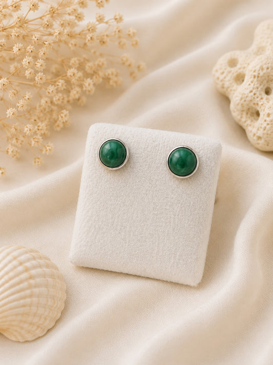 Orecchini Birichini in Malachite | Argento 925 | Eterea Natural Stone