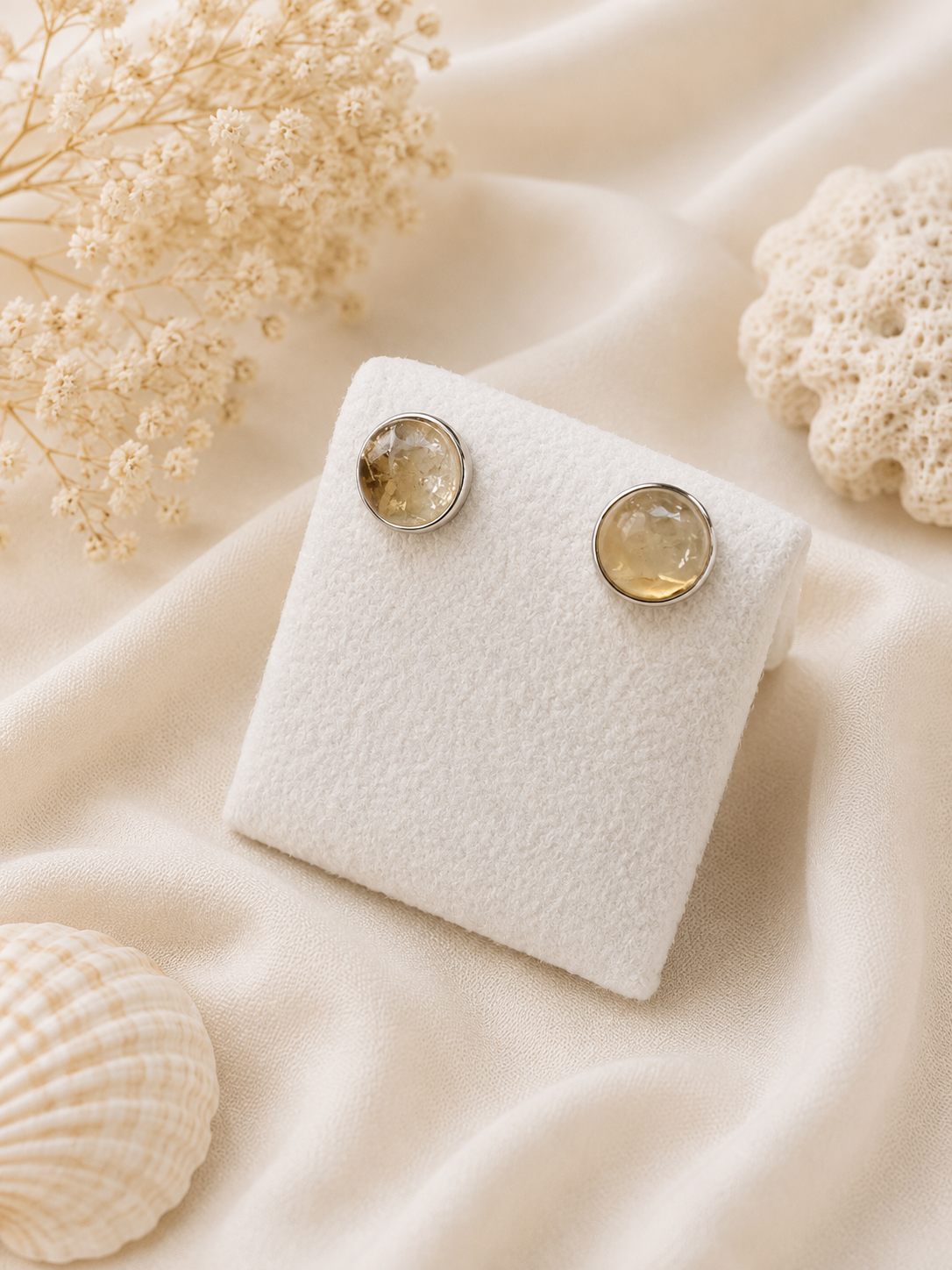 Orecchini Biricchini in Citrino Naturale – Argento 925